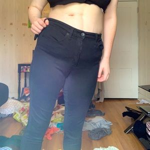 Black High Waisted Skinny Jeans